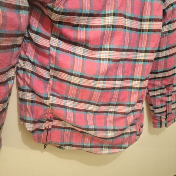 Stockodea Womens Medium Bike Shirt. Pink Flannel With Kevlar Inserts NWT - Picture 13 of 13